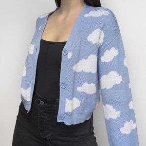 Art Class cloud patterned cardigan